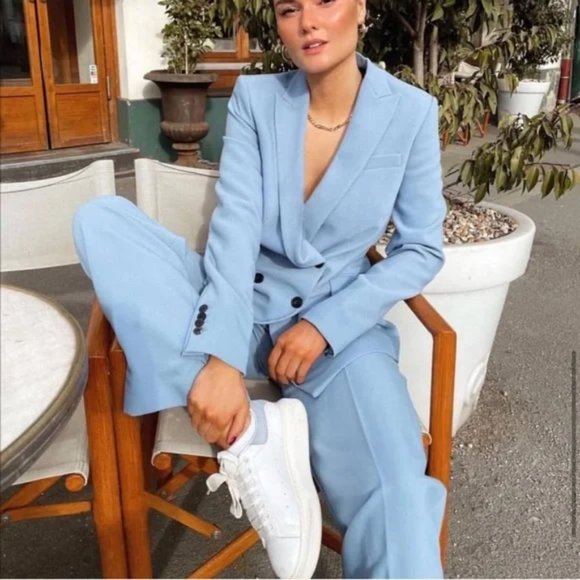 ZARA Double Breasted Oversized Blazer - Picture 7 of 10